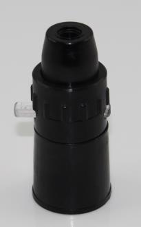 Lampholder Switched 10mm Black