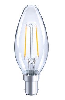 LED Candle 6W 700lm Clear Dimmable