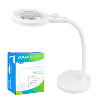 OD9001.W Zoom LED Magnifier Desk Lamp