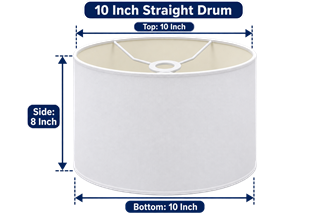 SHDR10 10'' Plain Drum Shade