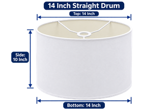 SHDR14 14'' Plain Drum Shade