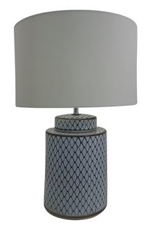 TL1841 Hampton's Ceramic Base & Shade Round Large