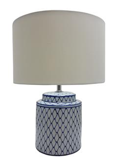 TL1842 Hampton's Ceramic Base & Shade Round Medium