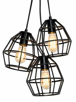 P1601 3LT Cage Pendant